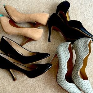 4 shoes in size 6 heels (everything in the photo)